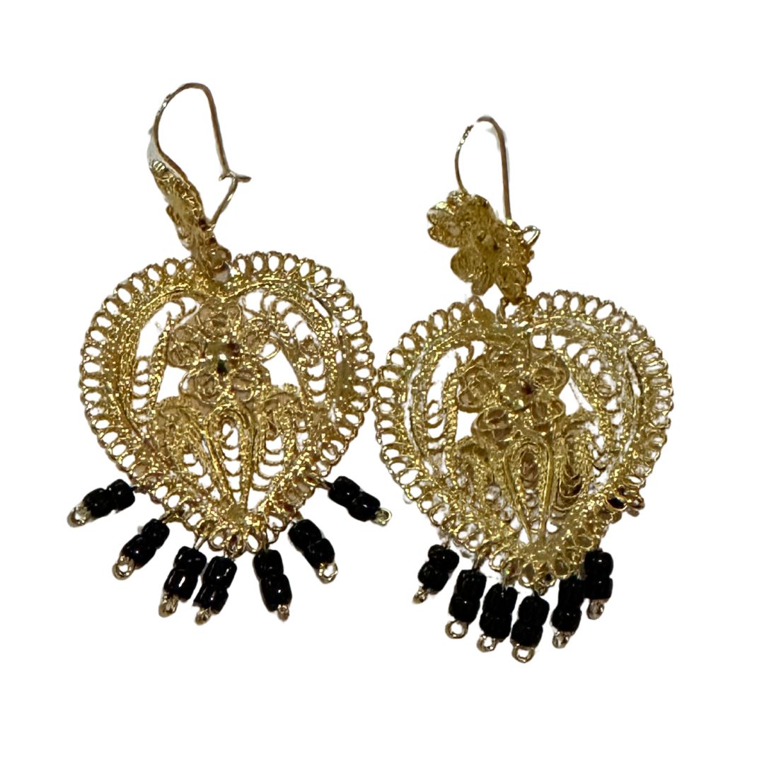 Pendientes de Filigrana Corazón