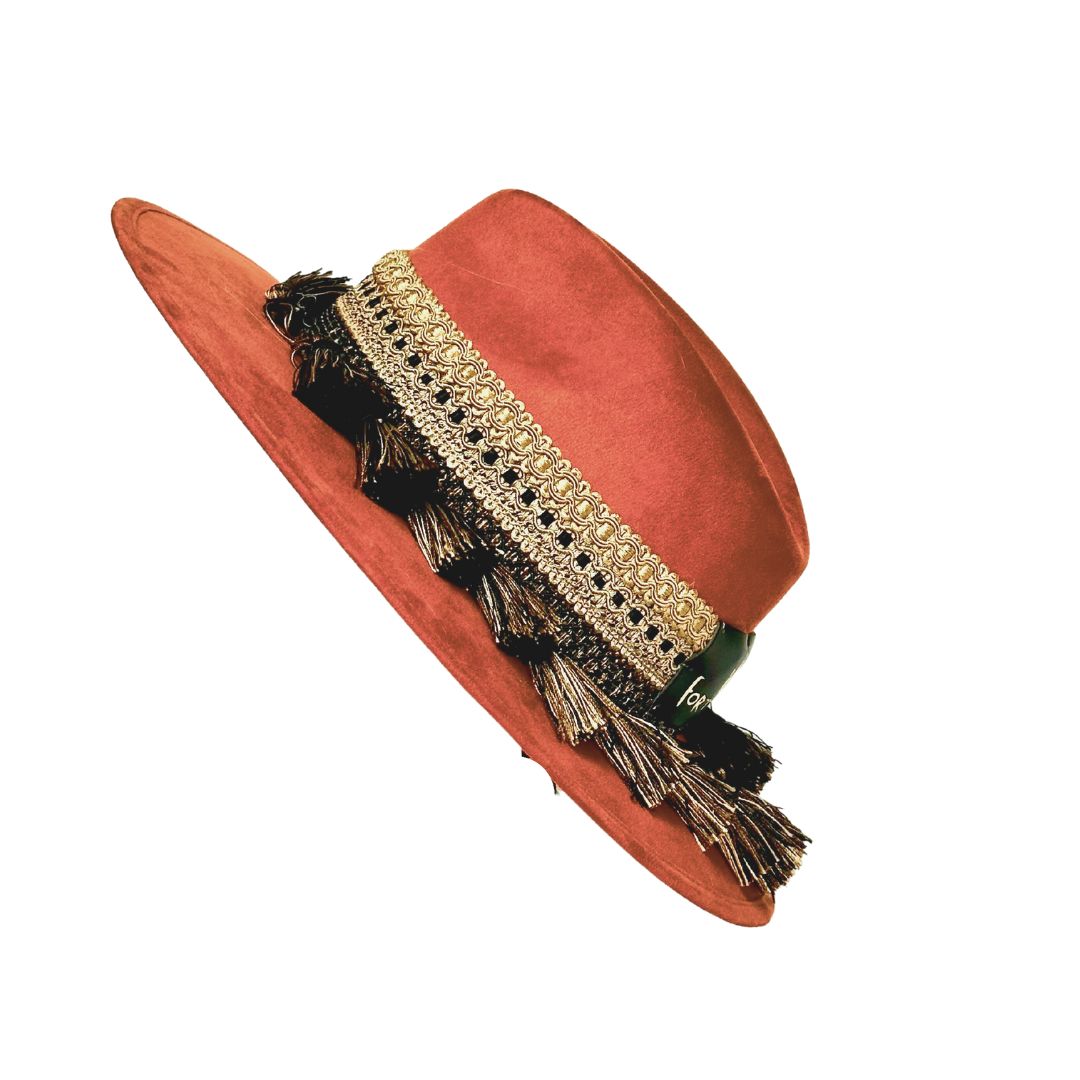 Sombrero tipo country naranja