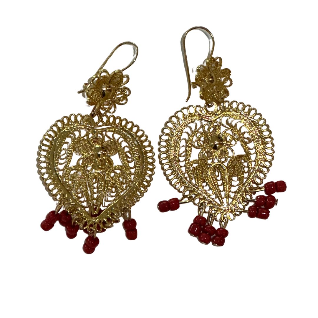 Pendientes de Filigrana Corazón