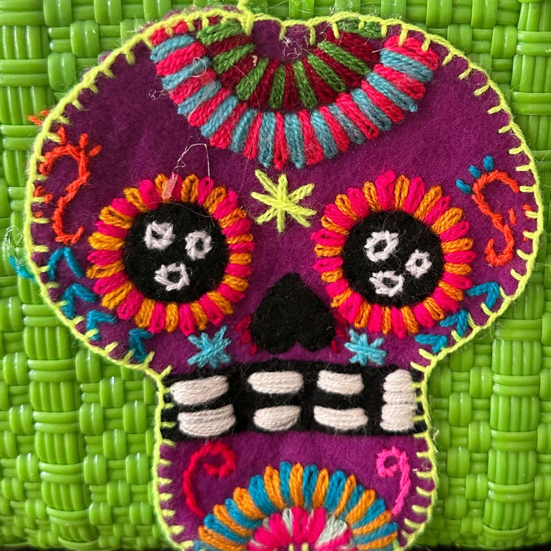 Bolsa Calavera Mediana Verde