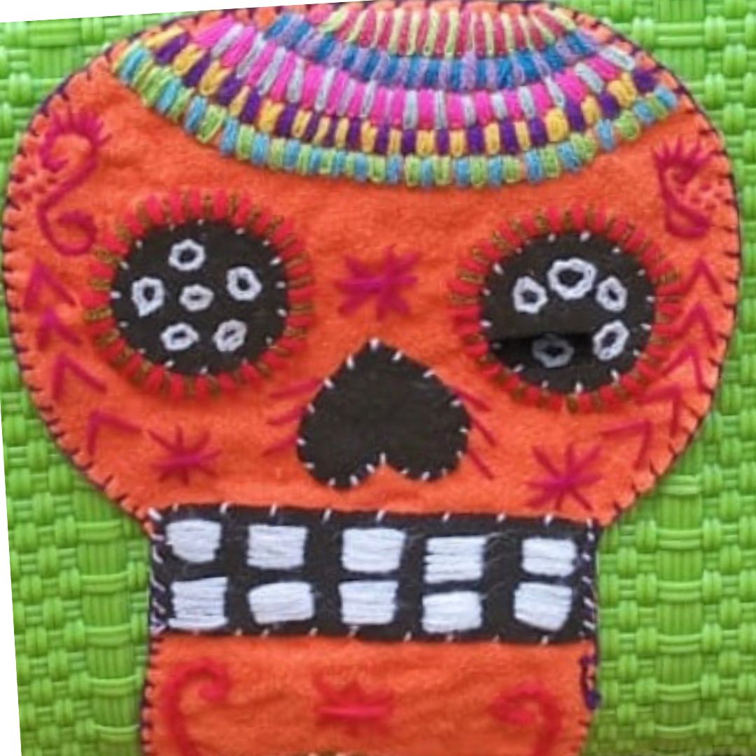 Bolsa Calavera Grande Color Verde