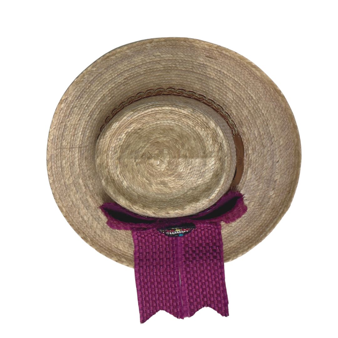 Sombrero de Playa con Lston Rosa y Calavera