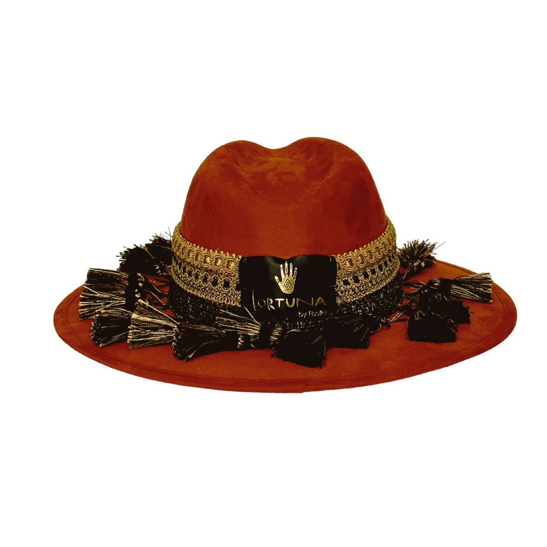 Sombrero tipo country naranja