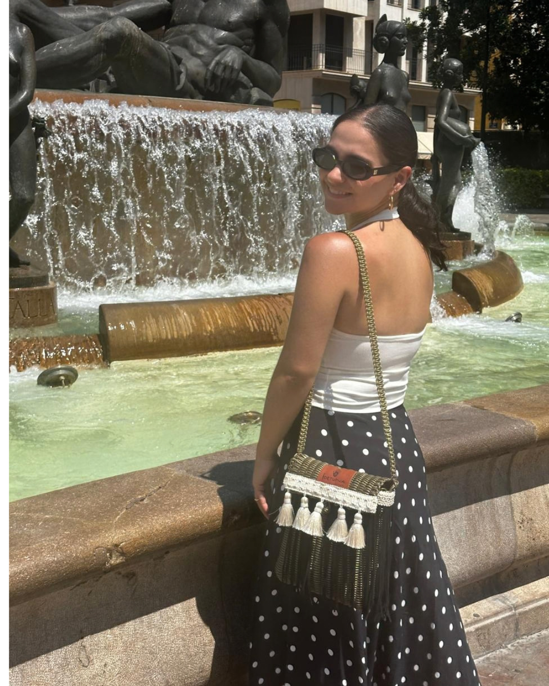 Bolsa Fringe Crossbody Artesanal con flecos y Borlas