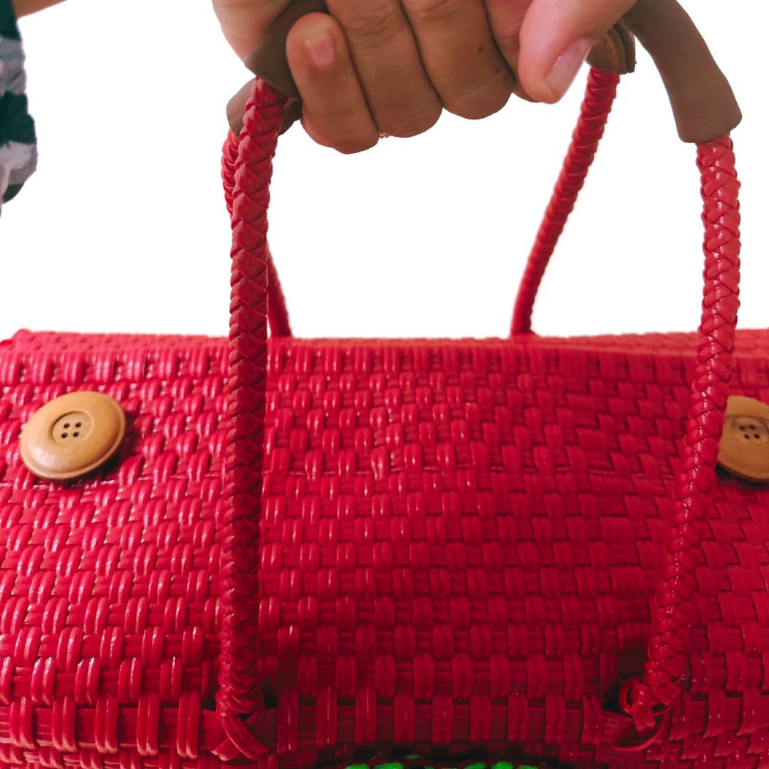 Bolsa Calavera Grande Roja