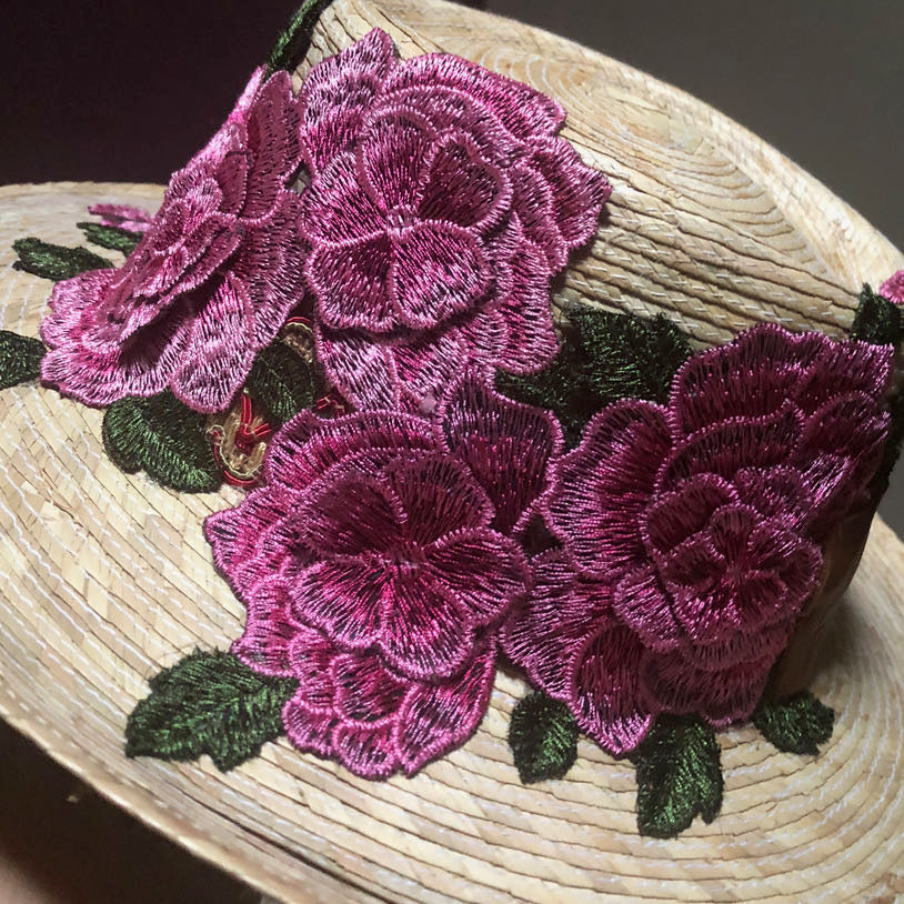 Sombrero de Plalma Rosas