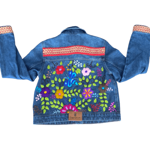 Chamarrra Bordada Mariposa Azul - MEDIANA