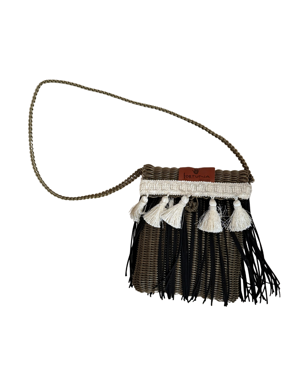 Bolsa Fringe Crossbody Artesanal con flecos y Borlas