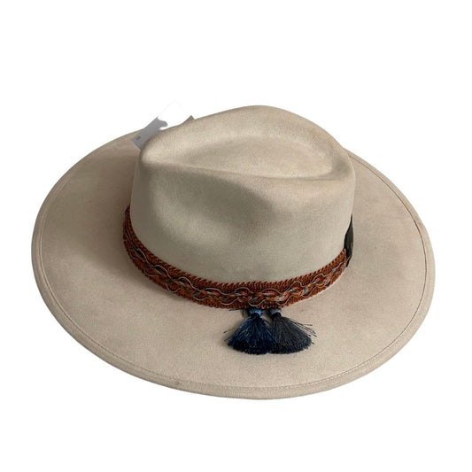 Sombrero de Ante estilo Country Color Blanco Edicion Limitada
