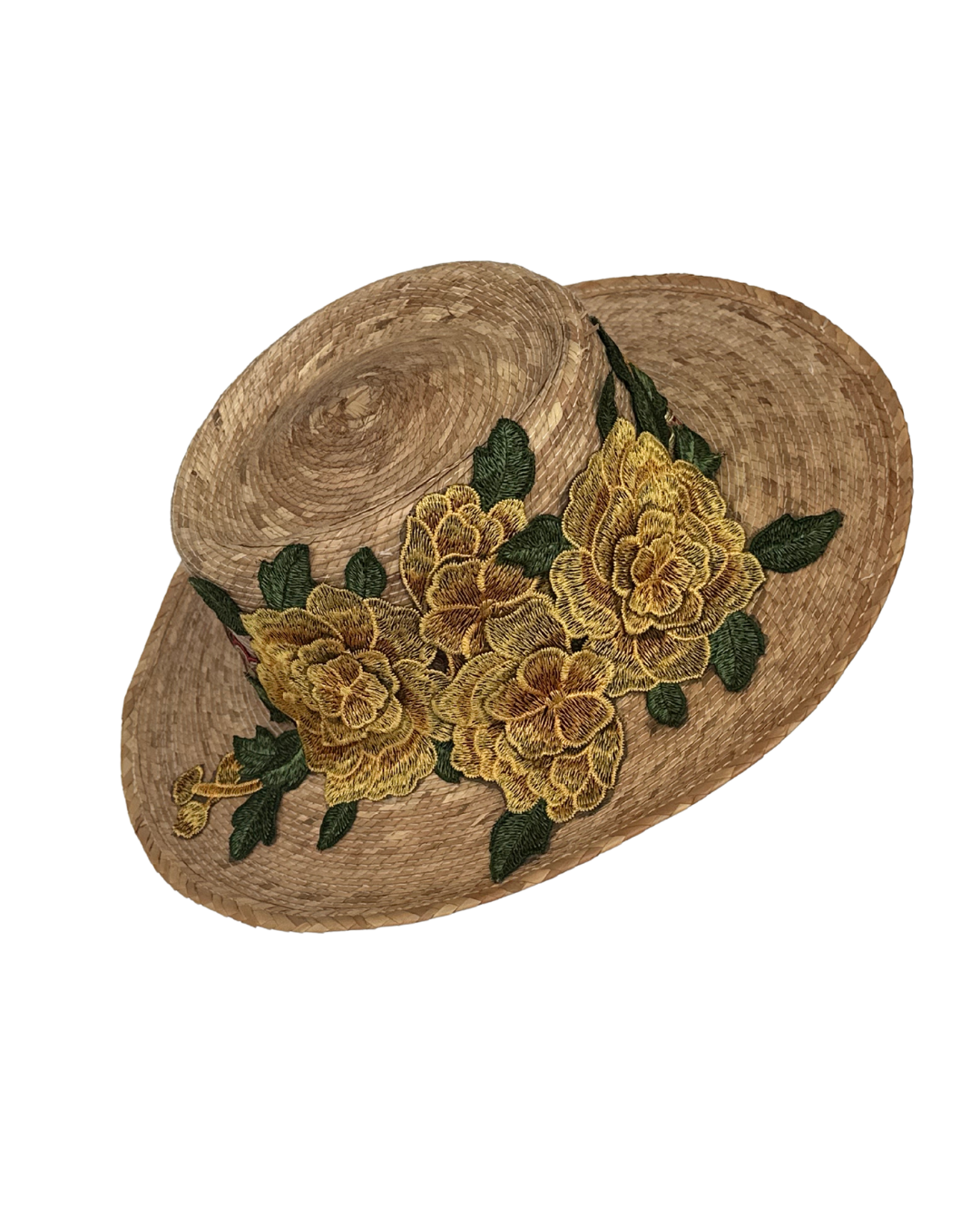 Sombrero de Palma con Rosas/Fortuna by Fisella