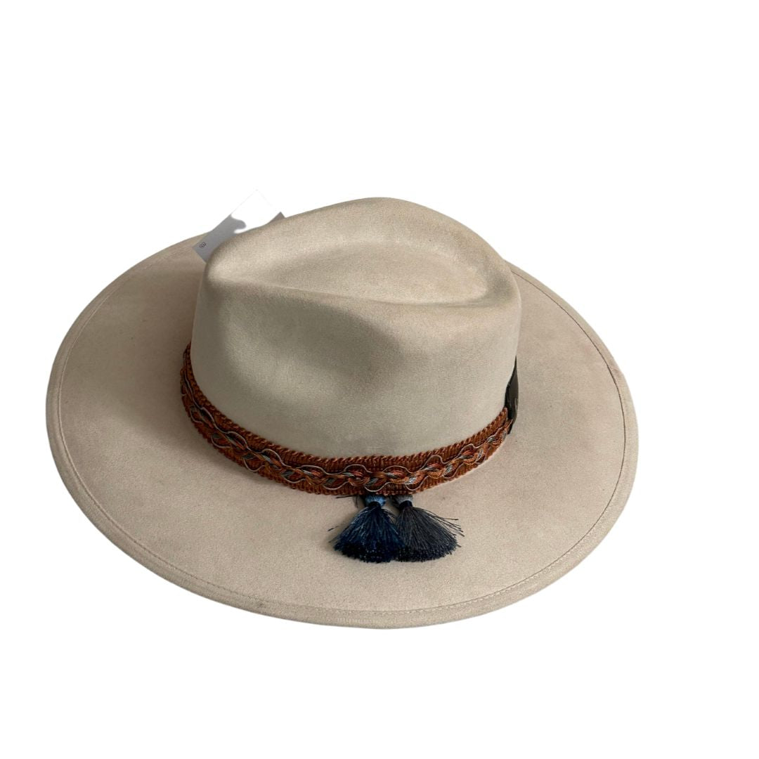 Sombrero de Ante estilo Country Color Blanco Edicion Limitada