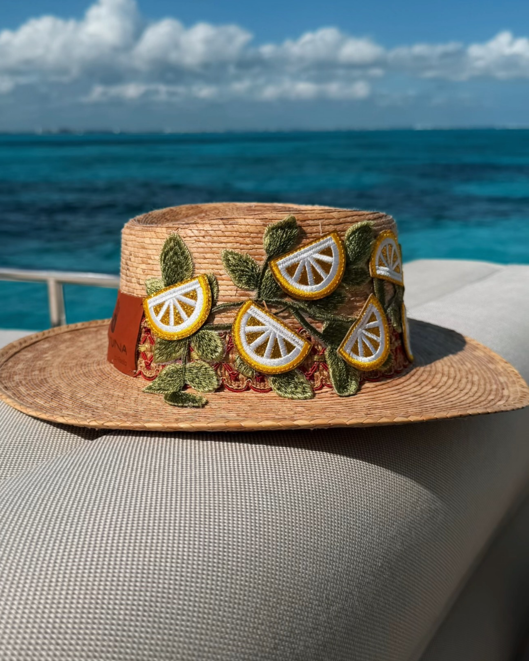 Sombrero con Palma LImones/Fortuna by Fisella