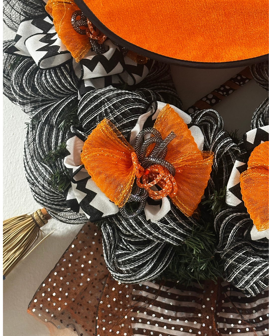 Corona de Halloween Bruja | Decoración Mágica de Halloween