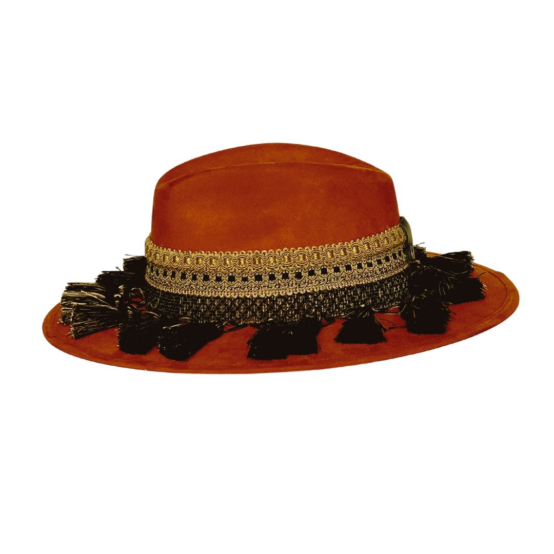 Sombrero tipo country naranja