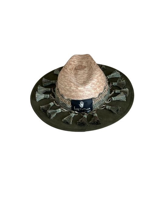 Sombrero Country Ante - Palma  Doble Toquilla Verde