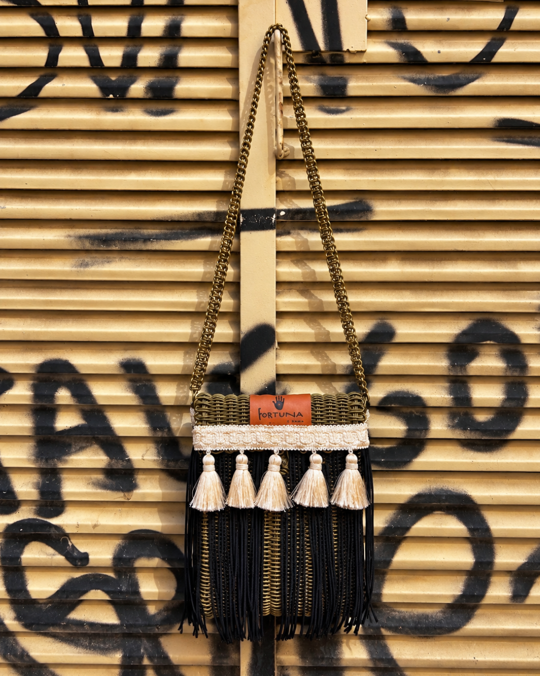 Bolsa Fringe Crossbody Artesanal con flecos y Borlas