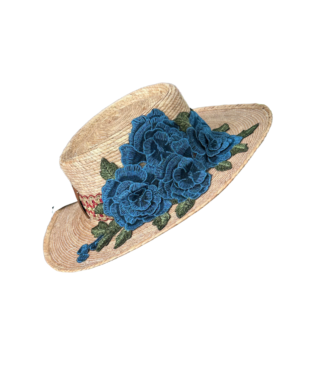Sombrero de Palma con Rosas/Fortuna by Fisella