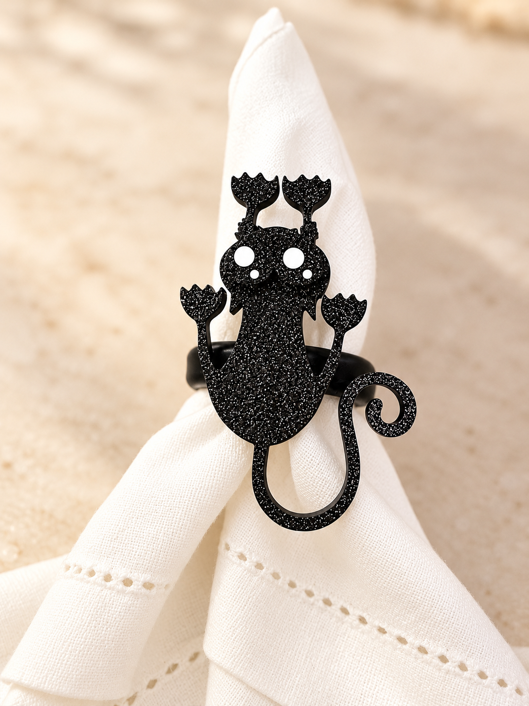 Título: Set de 4 Servilleteros Gato | Fortuna by Fisella Home