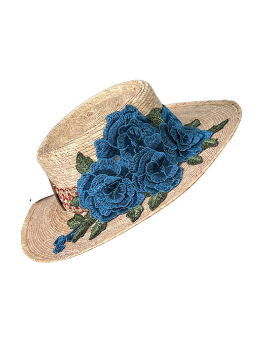 Sombrero de Palma con Flores