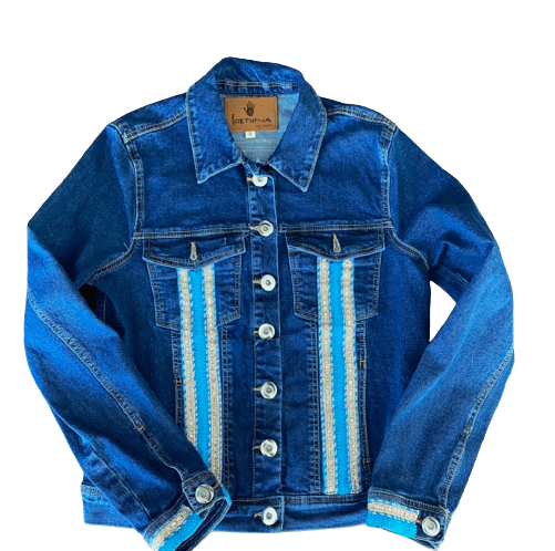 Chamarra Bordada con Rococo Talla M